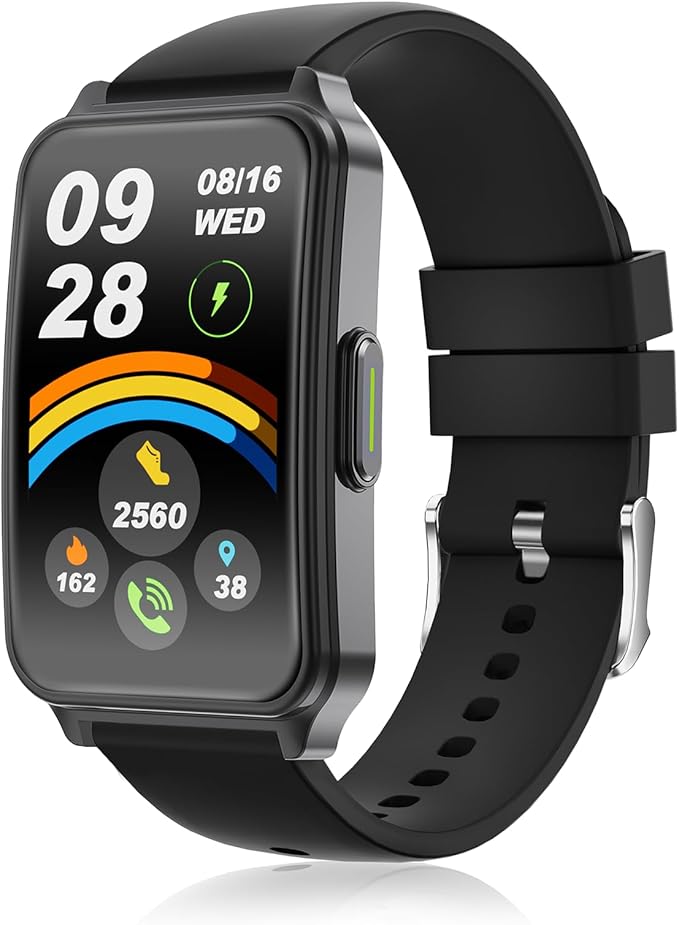 Fitness Tracker (Answer/Make Call)，Smart Watch 24/7 Heart Rate Spo2 Blood Oxygen Monitor Sleep Tracker, 120 Sports Modes Pedometer Calorie Step Tracker, Waterproof Activity Tracker for Women Men