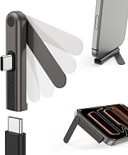 USB-C Phone Stand Adapter 60W, 2-in-1 Right-Angle Kickstand, 1 Pack - Image 1
