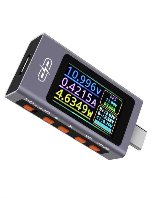 UT01C USB Tester, POROMETISTO 3.3-40V 0-12A USB C Cable Detector