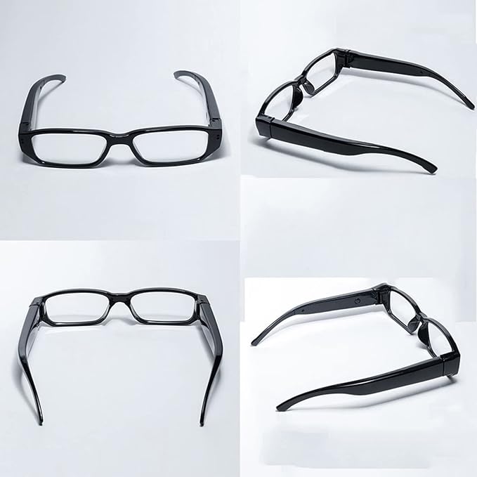 1080P HD Smart Glasses with Camera for Men, Hands-Free Video Recording Glasses, First Person View Camera Glasses for Cycling Travel Vlog