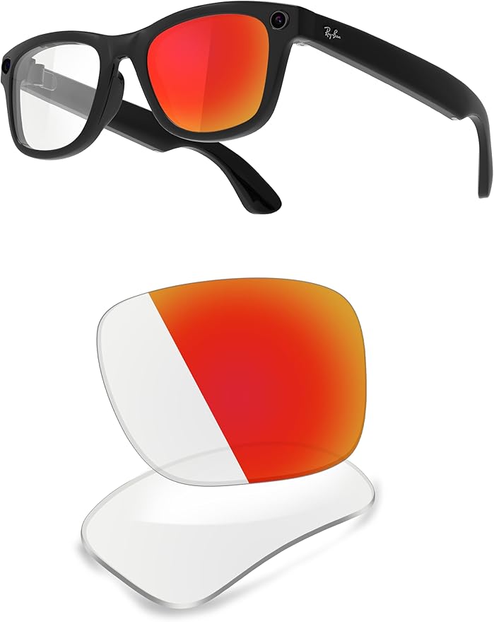 ThunderClap POLARIZED Replacement Lenses Compatible with Ray-Ban Meta Wayfarer RW4006 50mm | RW4008 53mm Smart Glasses