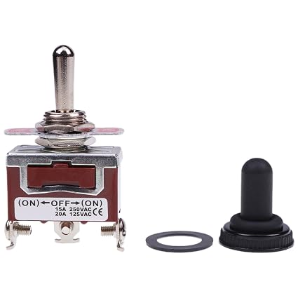 Toggle Switch Heavy Duty w/Boot KN3C-123AA for Automotive Boat Air Train