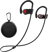 Otium Bluetooth Earbuds Wireless Headphones Bluetooth Headphones, Sports Earbuds, IPX7 Waterproof Stereo Earphones for Gym Running 15 Hours Playtime Sound Isolation Headsets,Black - Image 1