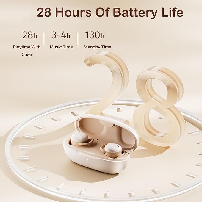Invisible Wireless Bluetooth Hidden Sleeping Earbuds For Side Sleepers Bluetooth 5.3 Smallest Tiny Wireless Ear Buds For Sleeping Earbuds For Sleep On Side Noise Cancelling Ear Buds Sleeping Earplug
