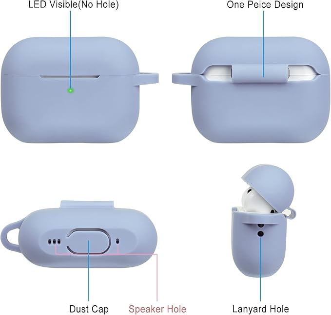 Case for Airpods Pro 2 Case with Cute Bling Keychain, Silicone Protective Case Cover for Airpods Pro 2nd Generation Case Earbuds Cases Women Girls