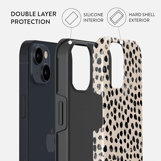 BURGA Phone Case for iPhone 15 - Cute, Trendy, Aesthetic, Pattern Phone Cover, Hard Shell Protection - fits Apple iPhone 15 Case for Women and Men
