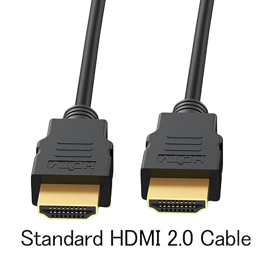 Short HDMI Cable 1 Foot 2-Pack, Shielded Short HDMI Patch Jumper Cord 1FT 4K@60Hz -HDCP 2.2, HDR, 3D, eARC, ARC & CL3 Rated | for Docking Station,Switch,Splitter,TV, PC,Monitor, PS5, PS4, Xbox