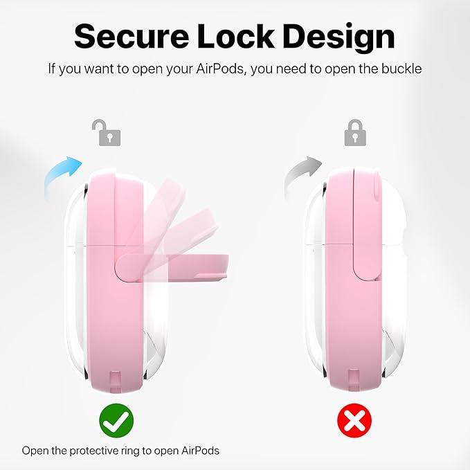Valkit Compatible Airpods 4 Case Cute, Soft TPU Airpods 4th Generation Case Cover with Cleaner Kit, Shockproof Protective Case with Keychain for Apple AirPods 4 Gen Cases for Women Men(Pink Clear)