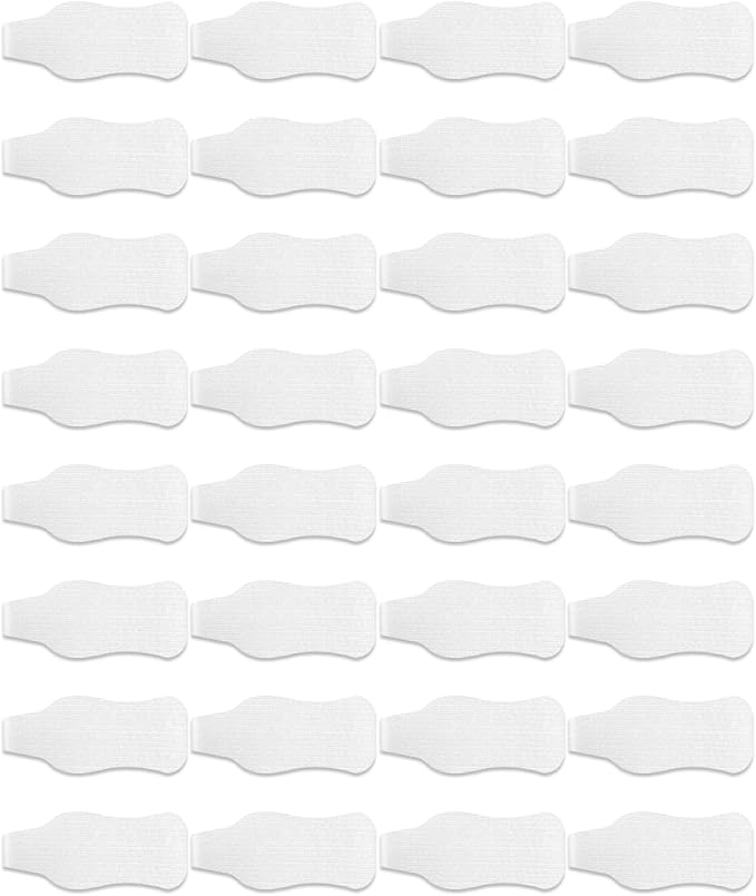 32 Pcs Cable Labels, Multi-Color Write On Cord Labels, Wire Tags for Electronics, Computers Cable Management and Identification, White