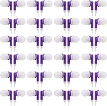 CN-Outlet Wholesale Bulk Eearbuds Headphones 100 Pack for Kids,Classroom,Labs,Students and Adults(Purple) - Image 1