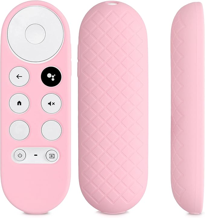 kwmobile Case Compatible with Google Chromecast 2020 4K / Chromecast 2022 HD Case - Soft Silicone Cover for Remote Control - Dusty Pink
