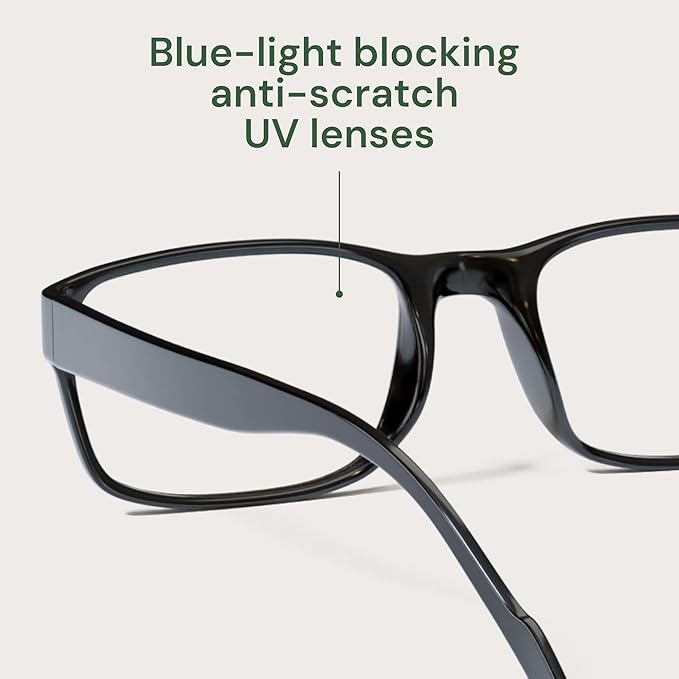 Gaoye 0.5 Professional Reading Glasses for All Day - Computer Readers with Blue Light Protection - Value Pack