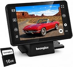 ClearScan T7 7” Touch Screen Film Scanner, Easy-Control Slide & Negative Scanner, 24MP Film Digitizer for 35mm/135/126/110 & Super 8, Converts Old Film to Digital Photos, SD Card Included