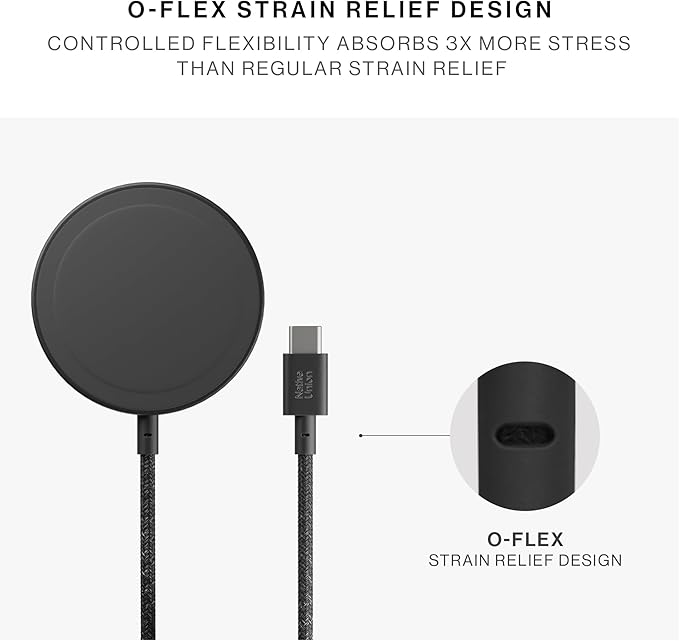 Native Union SnapStand Magnetic Wireless Charger – Qi2 Certified & MagSafe Compatible – Charging Pad & Stand for iPhone Air, 17 & Other Qi-Compatible Devices – Up to 15W Fast-Charging (Black)