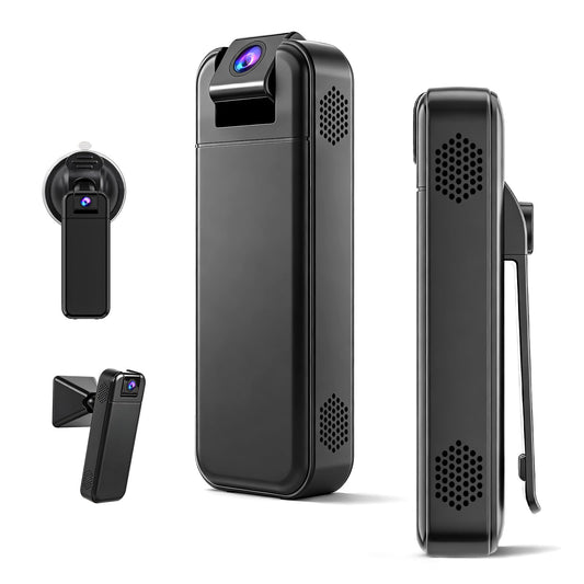 WiFi Mini Body Camera with Audio & Video Recording Small POV Cam 1080P Wearable Personal Portable Cameras Recorder DV Night Version Camcorder for Security Work Records Guard Traveling