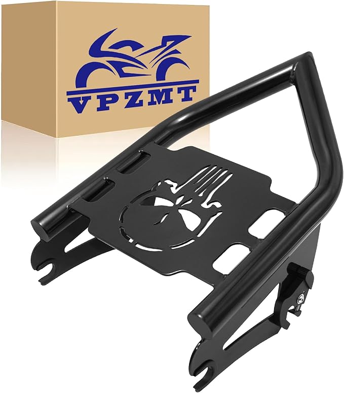 Detachables Luggage Rack for Harley Street Glide, Road King, Road Glide, Electra Glide, Touring 2009-2025 Models (Rear Grab Handles Bracket Kit)