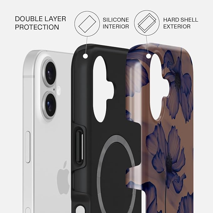 BURGA Phone Case for iPhone 17 - Cute, Trendy, Aesthetic, Pattern Phone Cover, Hard Shell Protection - fits Apple iPhone 17 Case for Women and Men