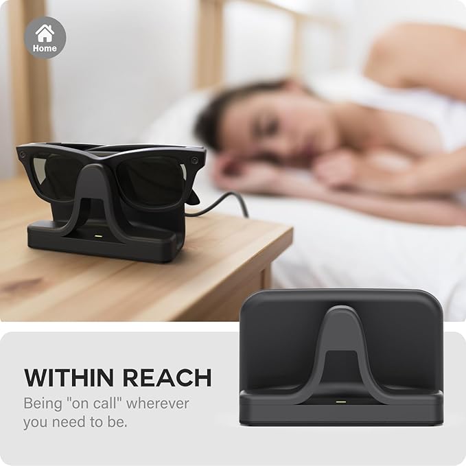 TUSITA Charging Stand & Cable Compatible with Ray-Ban Meta (Gen 1 2) Smart Glasses, USB-C