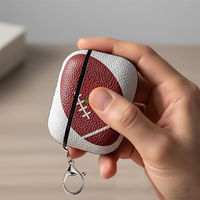 for AirPods Pro 2 Case Leather, Crazy Horse Airpods Pro Soft PU Leather Case Cover with Keychain,for Apple Airpod Pros 2nd Generation 2023 2022/AirPods Pro 2/1 Gen for Man Women(Russian-03)