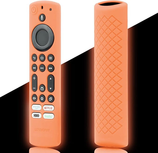 LEFXMOPHY NS-RCFNA-21 Remote Case Replacement for Toshiba and Insignia NSRCFNA21 CT-RC1US-21 CT95018 CTRC1US21 TV Voice Control K7Q3MT Remote Cover, Silicone Protective Skin Glow in Dark