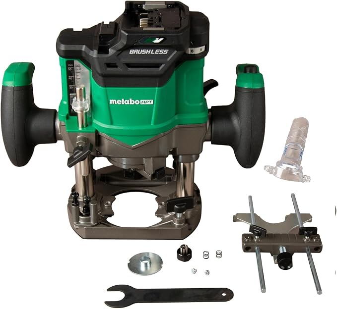 Metabo HPT Cordless Plunge Router 36V Variable Speed LED Light, M3612DAQ4