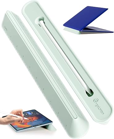 ergounion 3 in 1 Silicone Laptop Stand, Keyboard Riser for Ergonomic Typing/Reading, Portable Laptop Cooling Stand, for Home Office School and Travel, Oval Base, Macaron Green