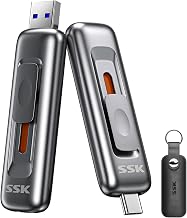SSK USB Drive 2TB up to 550MB/s External SSD USB C+A 3.2 Thumb Drive - Image 1