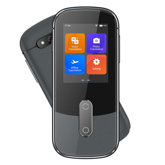 Anfier Offline Language Voice Translator Device W09 PRO for 144 Languages and Accents Photo Translation No WiFi Internet Needed for Travel Business W09 Grey