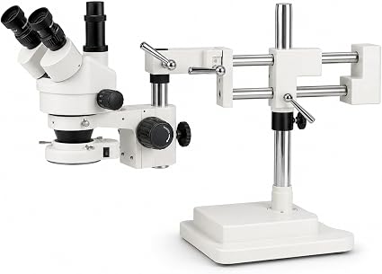 Trinocular Stereo Zoom Microscope 3.5X-90X, Dbl-Arm Boom