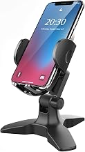 APPS2Car Heavy Duty Phone Stand - Adjustable Desktop Holder for Video Calls, Compatible with 4.7-6.8" Smartphones & Thick Cases, Perfect for Home Office