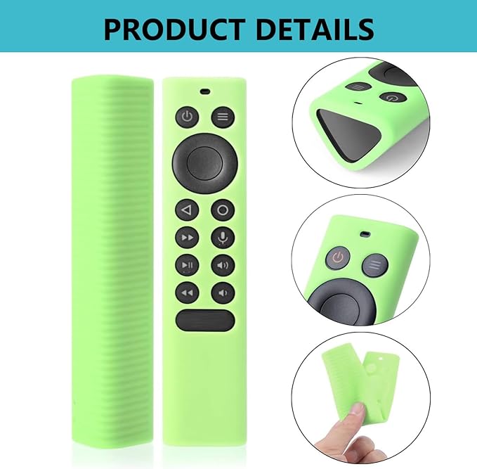 Silicone Protective Cover for NVIDIA Shield TV Pro/4K HDR Remote Controller Series, Light Weight Kids-Friendly Silicone Skin Anti-Slip/Shockproof with Hand Strap