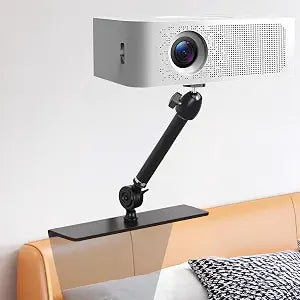 My DIMELIFE Bed Sofa Projector Stand - Fixed Length 20 cm, Angle Adjustble Projector Mount, Invisible Installation on Bed or Sofa, Compatible with 99% Projectors, XGIMI, Nebula, Epson and More