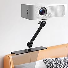 My DIMELIFE Bed Sofa Projector Stand - Fixed Length 20 cm, Angle Adjustble Projector Mount, Invisible Installation on Bed or Sofa, Compatible with 99% Projectors, XGIMI, Nebula, Epson and More - Image 1