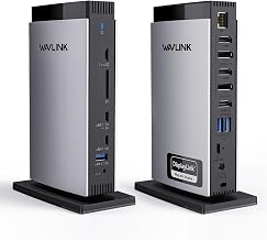 WAVLINK DisplayLink Docking Station 3 Monitors with 130WPD Power Adapter, USB C Laptop Dock for M1/M2/M3/M4/Mac and Windows, Thunderbolt 4/3 - Image 1