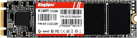 KingSpec 512GB M.2 SATA III 2280 SSD, NOT for NVMe Slots