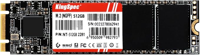 KingSpec 512GB M.2 SATA III 2280 SSD, NOT for NVMe Slots