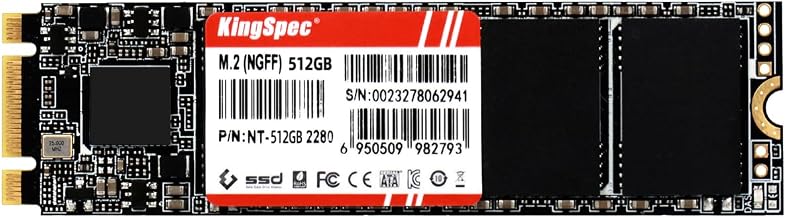 KingSpec 512GB M.2 SATA III 2280 SSD, NOT for NVMe Slots - Image 1