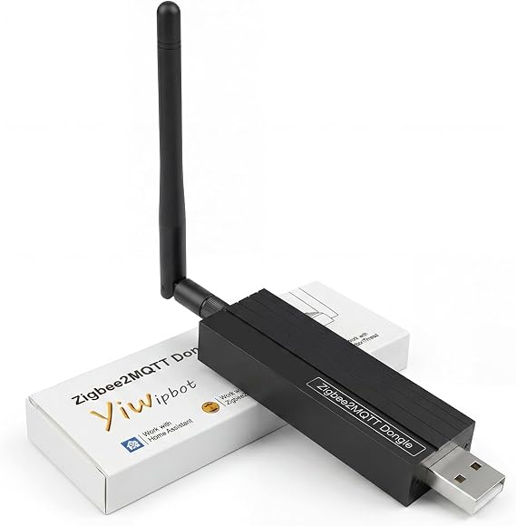 Zigbee 3.0 USB Dongle-P Plus Gateway, TI CC2652P+CP2102N Dual-Chip, Universal Zigbee USB Gateway with Antenna for Home Assistant, OpenHAB, ZHA, Zigbee2MQTT