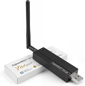 Zigbee 3.0 USB Dongle-P Plus Gateway, TI CC2652P+CP2102N Dual-Chip, Universal Zigbee USB Gateway with Antenna for Home Assistant, OpenHAB, ZHA, Zigbee2MQTT