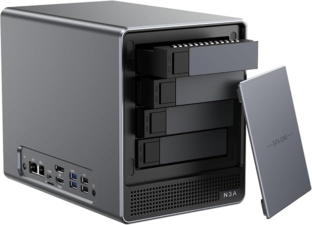 ACEMAGIC NAS Mini PC N3A 4-Bay Desktop Network Attached Storage Home