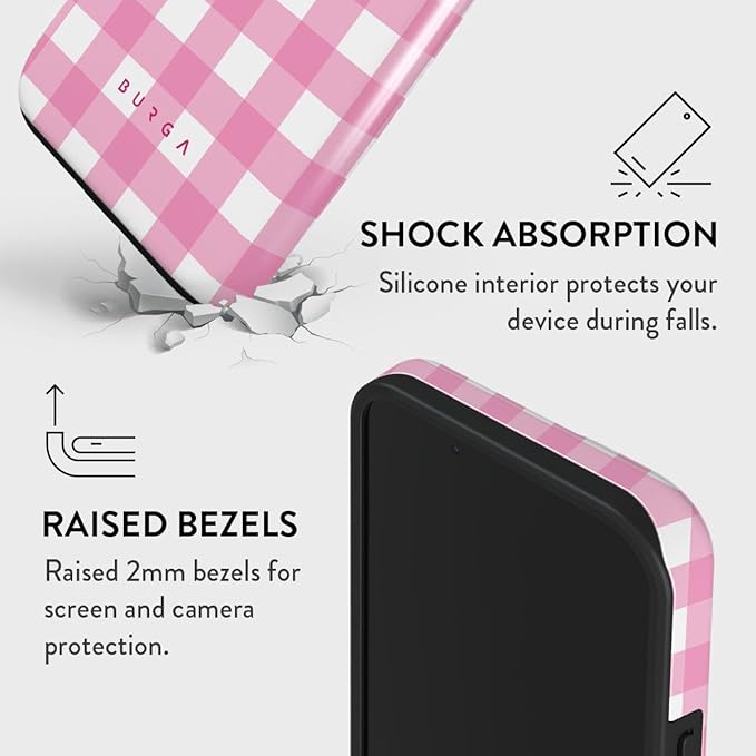 BURGA Phone Case for iPhone 14 - Cute, Trendy, Aesthetic, Pattern Phone Cover, Hard Shell Protection - fits Apple iPhone 14 Case for Women and Men