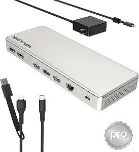 WAVLINK Docking Station 3 Monitors, SM770 Docking Station with Triple HDMI, Dual DP, 120W PD in, 10Gbps USB A&C, 2.5G Ethernet Port, Compatible with Intel Mac, SMI Driver & Host USB3.2 Gen 2 Required - Image 1