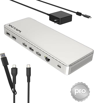 WAVLINK Docking Station 3 Monitors, SM770 Docking Station with Triple HDMI, Dual DP, 120W PD in, 10Gbps USB A&C, 2.5G Ethernet Port, Compatible with Intel Mac, SMI Driver & Host USB3.2 Gen 2 Required - Image 2