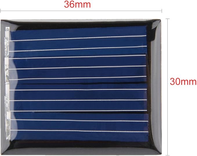 uxcell® 5Pcs 2V 60mA Poly Mini Solar Cell Panel Module DIY for Light Toys Charger 30mm x 36mm
