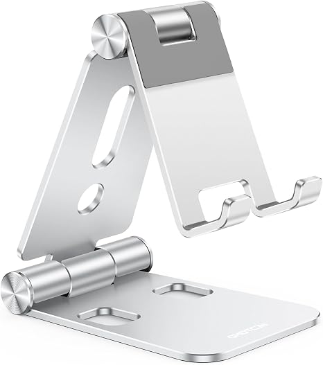 OMOTON Foldable Cell Phone Stand, C4 Portable Aluminum Phone Holder