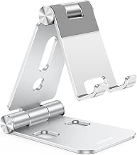 OMOTON Foldable Cell Phone Stand, C4 Portable Aluminum Phone Holder