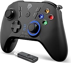 EasySMX 2.4G Wireless Controller for PC,Steam Deck,PS3,Android TV,Black.
