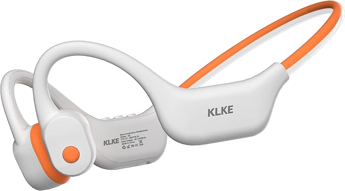 Open-Ear Bone Conduction Headphones, IP66 Waterproof, Integrated Transducer Running Headphones with Dual Mode, Rear Safety Light, 10H Battery,Advanced Mic for Cycling, Hiking & Outdoor Sports
