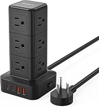 ORICO Tower Power Strip with Surge Protection, Charging Station Tower - Image 1