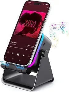 Wireless Bluetooth Induction Speaker Phone Speaker Amplifier, Black